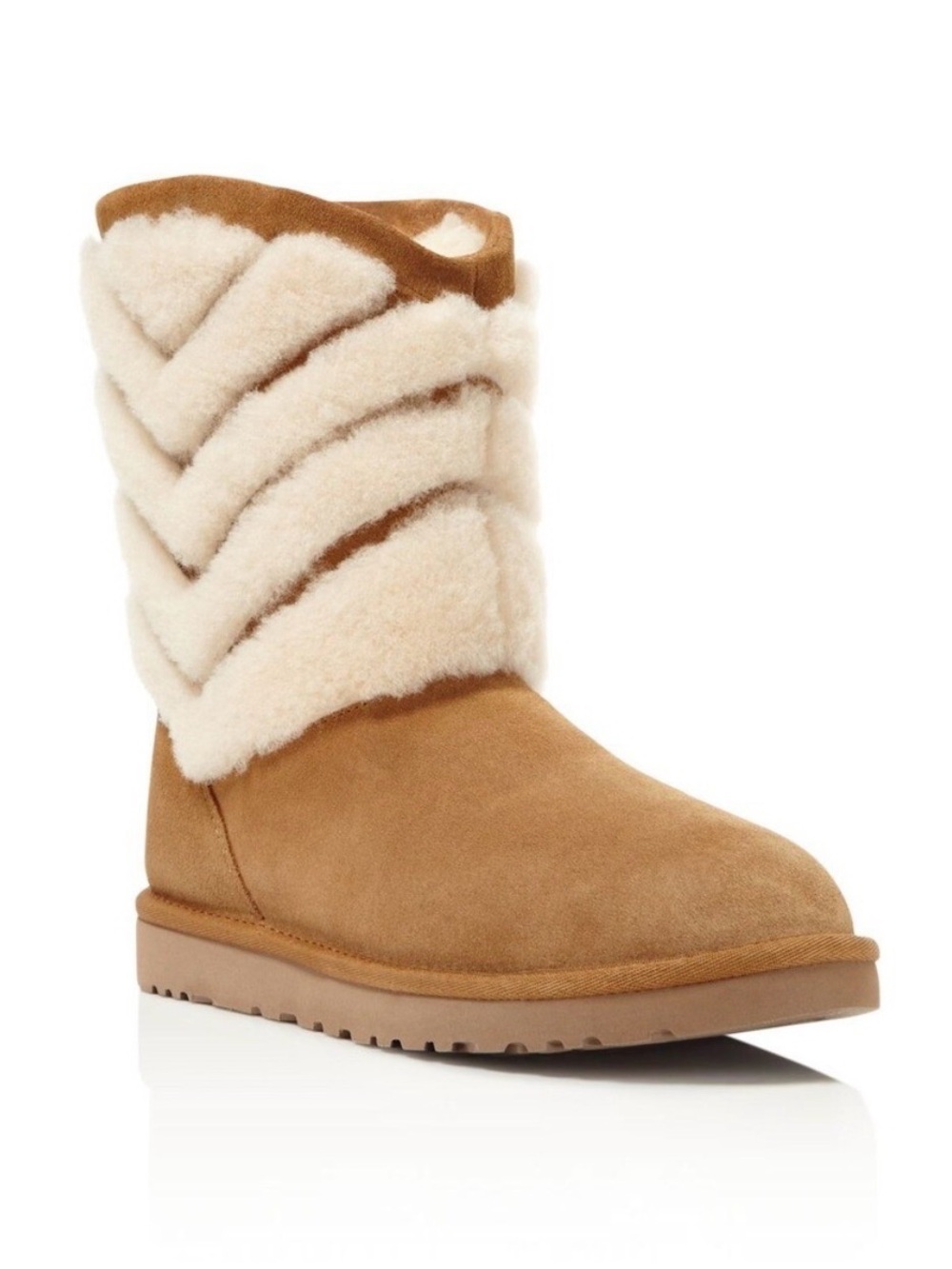Women’s Ugg Tania Chevron Chestnut Shearling Short Boot
